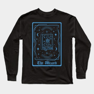 D&D Wizard Class Tarot Card Long Sleeve T-Shirt